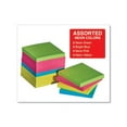 thumbnail image 3 of 100 Sheet 3 in. x 3 in. Self-Stick Note Pads - Assorted Neon Colors (12/Pack), 3 of 6