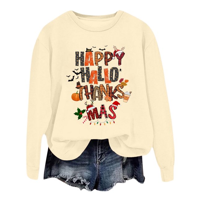 WEAIXIMIUNG Sweatshirts Courts pour Femmes Zip Pull Tendance à Capuche Imprimé Lettre Col Rond pour Automne & Hiver