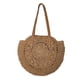 thumbnail image 2 of Bolsa Moda mujer verano tejido hueco redondo bolso de hombro bolsos grandes (caqui) Tmvgtek Para estrenar, 2 of 9
