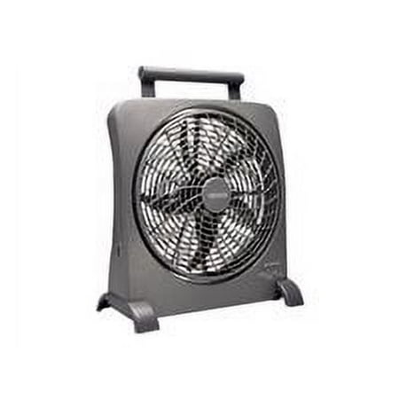 O2 Cool Smartpower Fan With Usb Port 10 In. Gray Ac