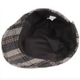 thumbnail image 6 of SikaFu Berets Vintage Plaid Ivy Newsboy Flat Cap Men Women Plaid Beret Hat Adjust Male Female Artist Painter Wool Hat Beret Cap, 6 of 6