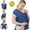 Blue, variant on Momcozy Baby Wrap Carrier, Easy to Wear Infant Carrier Slings, Lightweight Adjustable Hands Free Baby Sling, for Newborn to Toddler 8-35 lbs