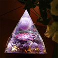thumbnail image 3 of KIT de Guérison Pyramid avec Quartz Clair Rose Améthyste Gobelet Protection EMF Cristal, 3 of 10