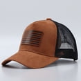 thumbnail image 3 of Lispipm Women and Man Mesh Baseball Cap Summer Outdoor Breathable Hats Unisex Sports Quick Drying Caps for US 250th Anniversary Brown, 3 of 6