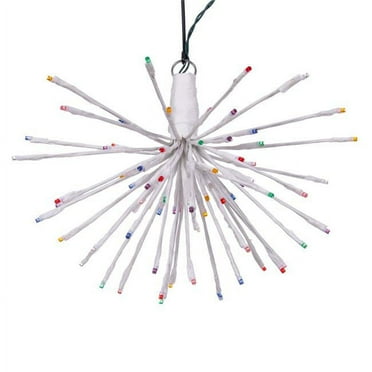 Vickerman X21W080 16 x 14 in. 80 Starburst LED Wide Angle Light, White & Multi Color