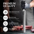 thumbnail image 2 of 12 Inch Carving Knife, Razor Sharp Brisket Knife with Pakkawood Handle, Japanese High Carbon Powder Steel Slicing Knives for BBQ Brisket Turkey Ham Rib Roast, 2 of 4