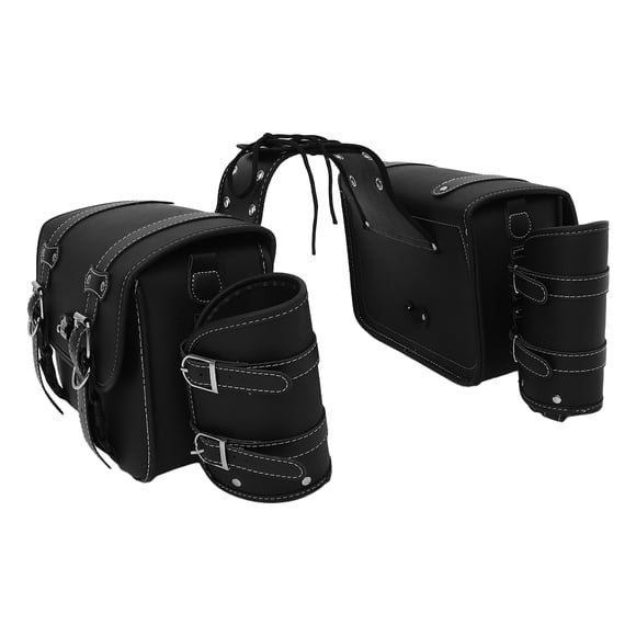 1 par de alforjas universales para motocicleta, bolsa de herramientas para guardar equipaje lateral de motocicleta