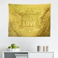 thumbnail image 1 of Mandala Tapestry, Geometric Elements Vintage Vivid Motif Oriental Style, Fabric Wall Hanging Decor for Bedroom Living Room Dorm, 2 Sizes, Yellow and White, by Ambesonne, 1 of 1