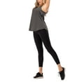 thumbnail image 5 of Cqxid Under $10 Women's Sleeveless Round Neck Activewear T-Shirt Dry-Fit Wicking Yoga Top Black, 5 of 6