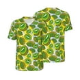 thumbnail image 3 of Daiia Watercolor Kiwi Fruits Summer Mens Baseball Jersey Button Down Shirts Short Sleeve Sports Uniforms-Small, 3 of 9