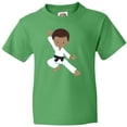 thumbnail image 3 of Inktastic African American Boy, Karate Boy, Kata, Black Belt Youth T-Shirt, 3 of 5