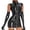 Black, variant on Women Sexy Tank Leather Dress, Gloves Not Included, Wetlook PVC Leather, Plus Size Shiny Latex Hip Skirt