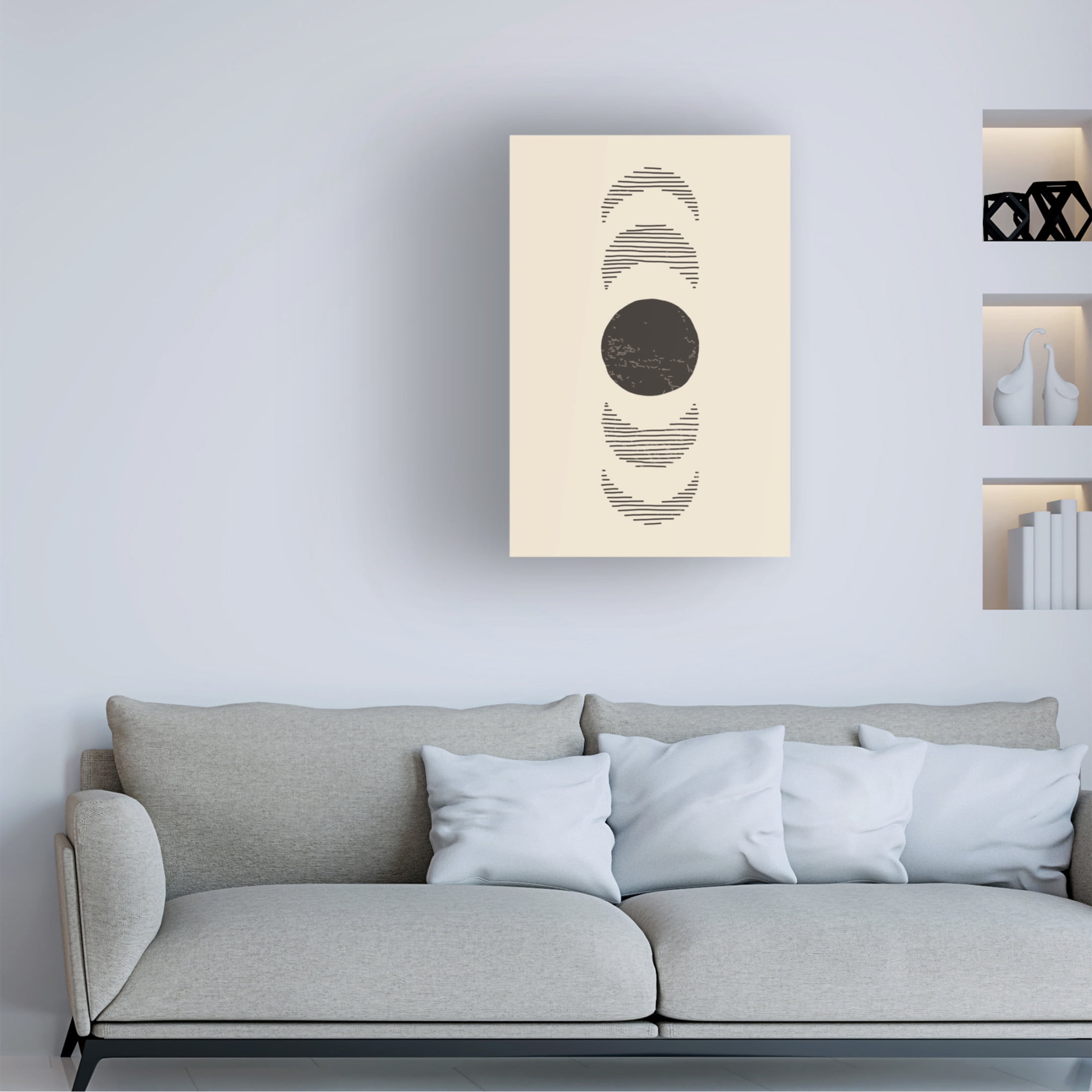Trademark Fine Art jay stanley Boho Sun and Moon 4 Canvas Wall Art