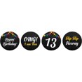 thumbnail image 2 of Darling Souvenir OMG I Am Teen 13th Birthday Stickers 190 Pcs Chocolate Labels DIY-Black, 2 of 2