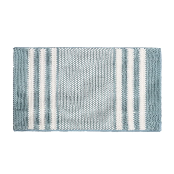 Toystoory Colección Alfombra de baño suave - Fuerte absorción de agua Textura suave Parte inferior antideslizante Buena pisada Azul ácido Type2 NO2