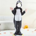 thumbnail image 4 of EnJoCho Kids Plush Animal Hooded Jumpsuit - Plush Hooded Outfit with Tail Detail for costum𝖾 Activities and Birthday Theme Parties, 4 of 4