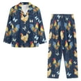 thumbnail image 3 of Suhoaziia Sleepwear for Women Nightgown Loungewear Set Long Sleeve Top and Pant Pajamas Soft Butterfly Rooster Sleepwear Pj Sets with Pocket Size 3XL Button Down Relaxed Outfits, 3 of 6
