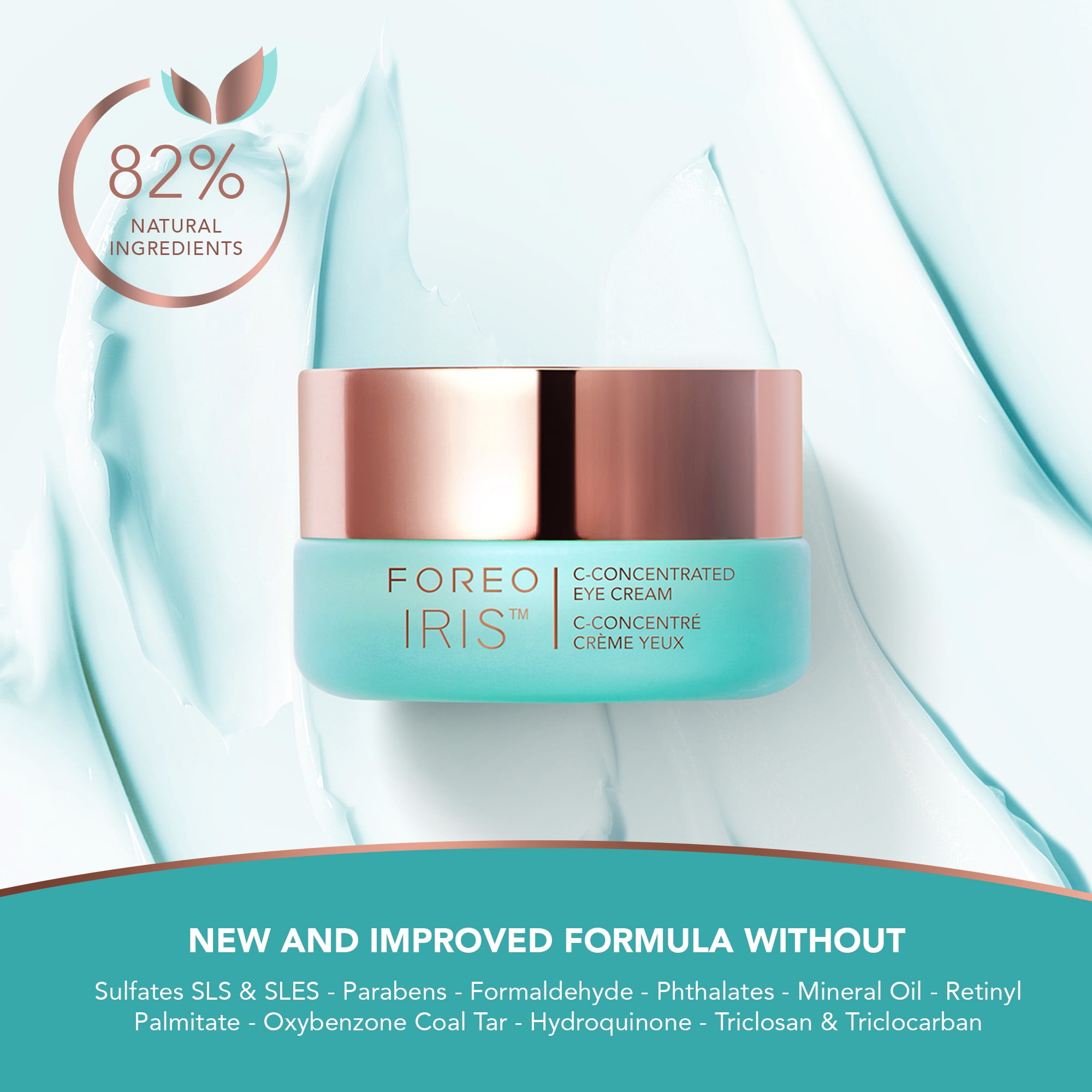 FOREO IRIS C-Concentrated Eye Cream, Brightening & Moisturizing, 0.5 fl oz