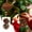 Brown, variant on Gqtwoy 2Pcs Christmas Balls Set Decorative Ornaments for Tree Hanging, Flocking Xmas Decorations, 10cm Boutique Balls for Home Decoration, Holiday Festive Decor