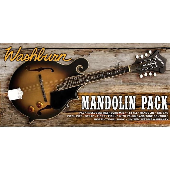F Style Acoustic Electric Mandolin Pack Sunburst