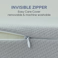 thumbnail image 7 of PAYDA Memory Foam Rectangle Pillow Support Neck and Shoulder for Pain Relief, Bed Pillow for Sleeping with Removable Cover Grey(24"x12"x5", Medium), 7 of 7