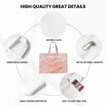 thumbnail image 6 of Handbag File Bag 15×10.6in Large Capacity Double Pocket Designed For Work Travel Travel Shopping Pink Marble_4, 6 of 8