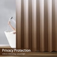 thumbnail image 6 of CAILDANL Black Shower Curtains Black and White Ombre Bath Curtains for Bathroom, Textured Fabric Shower Curtain Liner with 12 Hooks, Water Repellent, Machine Washable, 72 x 72 inch, 6 of 8