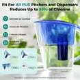 thumbnail image 5 of Fil fresh 4-Pack PPF900Z Water Filter Replacement, NSF Certified, Advanced Universal Compatible with All PUR Pitchers, Reduces Chlorine & Impurities, Blue, 5 of 12