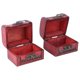 thumbnail image 1 of Candy Box 2Pcs Brown Wooden Gifts Box for Eco-Friendly Candy Storage, 1 of 3