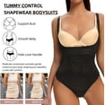 thumbnail image 3 of VASLANDA Shapewear for Women Tummy Control Thong Bodysuit Open Bust Body Shaper, 3 of 8