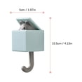 thumbnail image 2 of Harpily Pack Creative Squirrel Wall Hook Keychain Children'S Cute Coat Wall Hook Hanging Bathroom Towel Hook Wall Mounted Hat Key Hook Decorative Wall Small Key One Size Multi-Color, 2 of 2