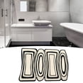 thumbnail image 4 of Alfombrillas de diatomita personalizadas, color blanco y negro, absorbentes, de secado rápido, para el hogar y el baño., 4 of 13