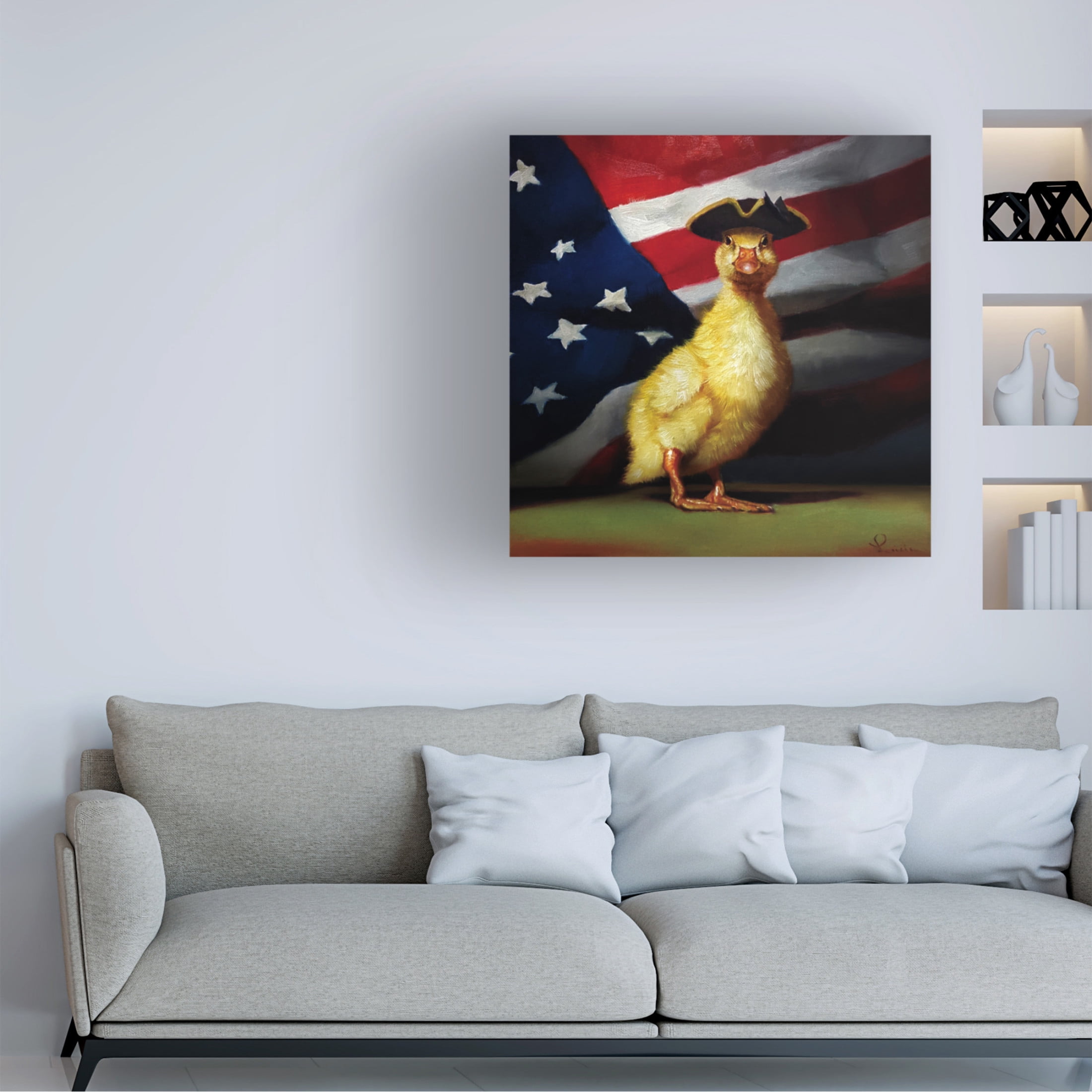 Canvas Wall Art - Lucia Heffernan 'The Patriot' Wall Art for Living Room, Bedroom, or Office Décor by Trademark Fine Art - 24 x 24 Inches