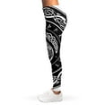 thumbnail image 3 of Viking Triple Horn Of Odin Print Leggings, Vikings Sexy Yoga Leggings For Women., 3 of 5