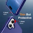 thumbnail image 2 of Allytechgroup iPhone 16 Plus Case Magnetic, Compatible with Magsafe & Car Mount Adjustable Stand Ring Holder Heavy Duty Shockproof Anti-Scratch Matte Phone Case for iPhone 16 Plus, Darkblue, 2 of 8