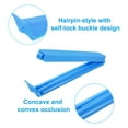 thumbnail image 4 of Clips de Sellado de 3.5 Pulgadas, Paquete de 10 Selladores de Bolsa de Plástico Reutilizables para Almacenamiento de Alimentos, Azul, 4 of 5