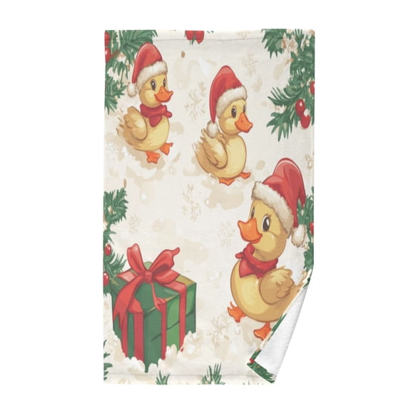 Pure Cotton Face Towel 16x28 Inches Hand Towel Bath Towel Hand Bath Towels Soft Good Water Absorption for Washing Face Wiping Face Christmas Presents and Ducks