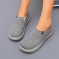 thumbnail image 2 of Orthopedic Walking Shoes fo Women Wide Toe Box Breathable Knit Mesh Comfortable Soft Sole Arch Support Workout Gym Shoes Coffee Size 7.5, 2 of 6
