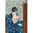 thumbnail image 2 of Cassatt, Mary 17x24 Black Ornate Wood Framed with Double Matting Museum Art Print Titled - The Letter, 2 of 4