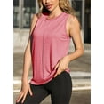 thumbnail image 6 of Women's Round Neck T-shirt Solid Color Casual Loose Vest Sleeveless Tops, 6 of 6
