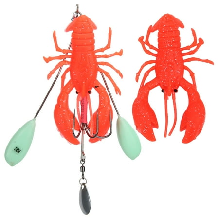 Sarapandan Artificial Simulation Large Lobster Crawfish Lure Bait Deep Sea Trolling Fishing Tacklered