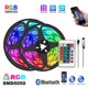 thumbnail image 2 of Tira de luces LED RGB, Control por aplicación, luces que cambian de Color con 24 teclas remotas, modo 5050 para decoración de habitaciones, TV Bluetooth MD5050 RGB Tan Jianjun unisex, 2 of 2