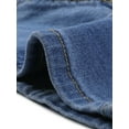 thumbnail image 5 of DARING DIVA Women's Plus Denim Vest V Neck Casual Jean Jacket 1X Blue, 5 of 5