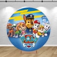 thumbnail image 3 of Fondo de fiesta de Paw Patrol, decoración circular, Chase An Ultimate Rescue, fondo para fotografía de cumpleaños de niños, pancarta decorativa, 3 of 4