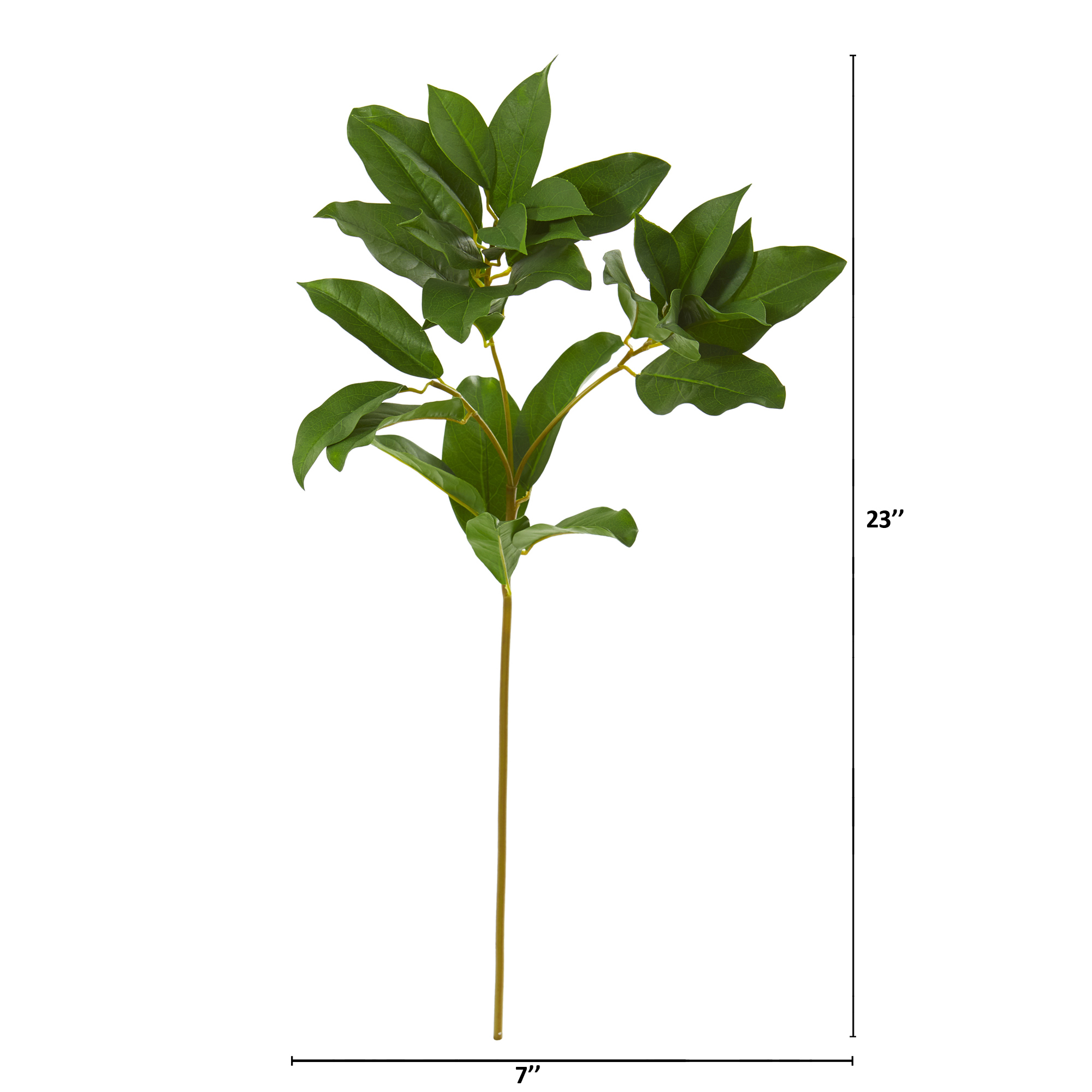Nearly Natural 23in. Laurel Leaf Artificial Spray (Set of 6), Green