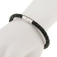 thumbnail image 6 of Braided PU Bracelet Leather Bangle Wristband Hand Chain Fashion 5mm 9mm, 6 of 8