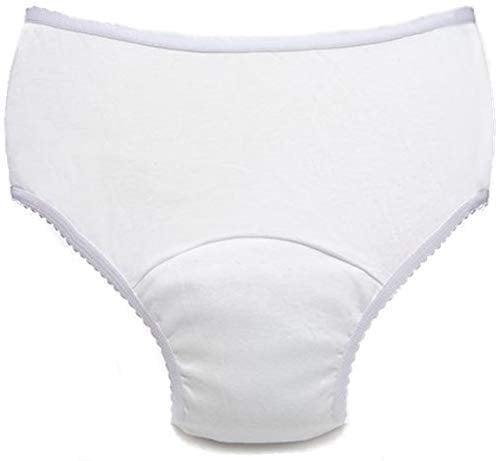 Comfort Finds Ladies Reusable Incontinence Panty 6oz - White - Medium 28-31  - Single Unit 