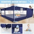 thumbnail image 2 of Babyeap Baby Playpen With Mat,50"x50"Play Pen for Babies and Toddlers,Play Yard With Gate for Indoor Outdoor,Navy Blue, 2 of 7
