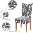 thumbnail image 4 of Printed Dining Chair Slipcovers Washable Softness Elastic Installation Chair Protector Banquet Chair Seat Cover for Hotel and Wedding Ceremony(Colour3,Set of 4), 4 of 7