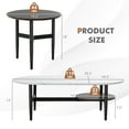 thumbnail image 4 of Costway Moderne Table Basse Set de 2 W / Fausse Table Basse et Table d'Imbrication pour Salon, 4 of 10